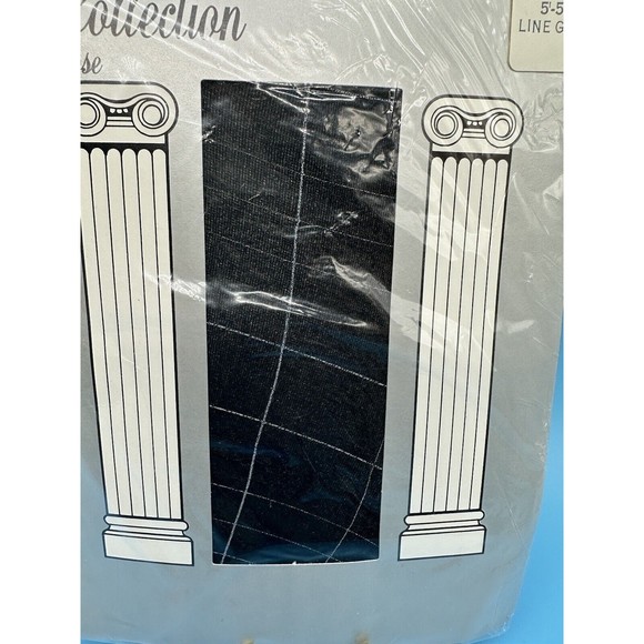 Vintage La Collection Pantyhose LINE GRAPH Look Style Fits 5'-5'8" NOS NIP - Picture 2 of 5